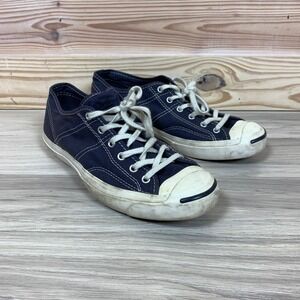 Converse Jack Purcell Sneakers Womens 8.5 Navy Blue Canvas Shoe